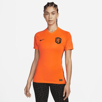 Netherlands 2022 Stadium Home Women's Dri-FIT Soccer Jersey in Orange