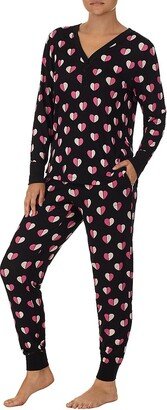 Two-Piece Polka-Dot Long Pajama Set