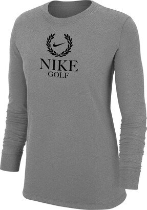 Women's Golf Long-Sleeve T-Shirt in Grey