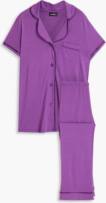 Bella Pima cotton and modal-blend jersey pajama set