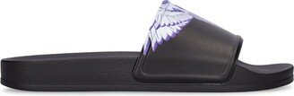 Icon Wings printed slide sandals