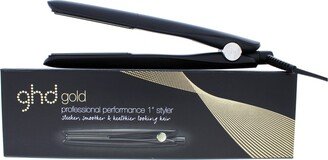 Gold Professional Styler Flat Iron - Black For Unisex 1 Inch Flat Iron