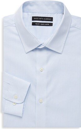 Saks Fifth Avenue Made in Italy Saks Fifth Avenue Men's Trim Fit Striped Dress Shirt