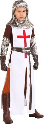 HalloweenCostumes.com Small Boy Crusader Costume for Boys, White/Brown/Gray