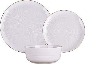 Linear Gold 12 Piece Dinnerware Set