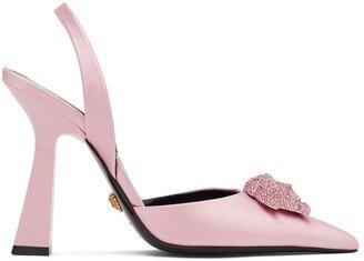 Pink 'La Medusa' Slingback Heels