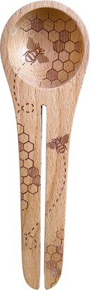 Beechwood Coffee Scoop & Clip, Honey Bee Collection