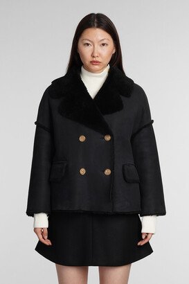 Coat In Black Leather-AA