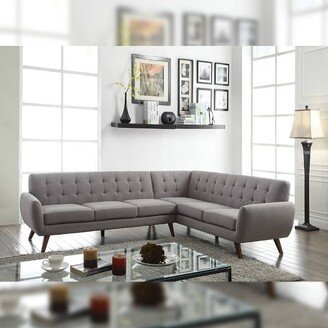 108 Essick Sectional Sofa Light Gray Linen