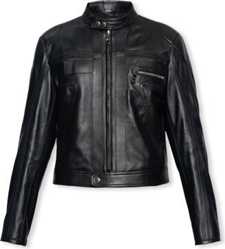 Leather Jacket - Black-AE