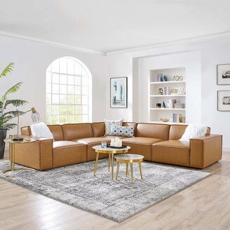 Restore 5-Piece Vegan Leather Sectional Sofa