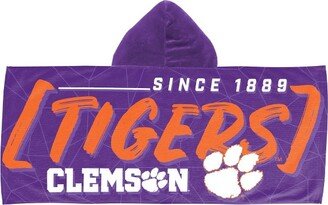 22x51 Clemson Tigers Hooded Youth Beach Towel