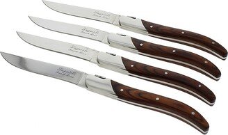 French Home Laguiole Connoisseur Set Of Four Steak Knives