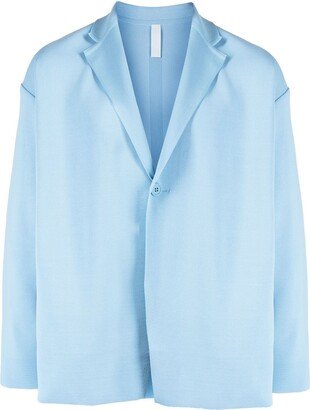 Pintuck Notched-Collar Blazer