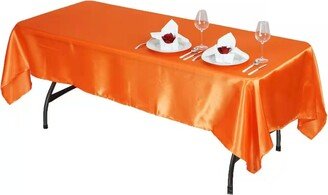 Orange Satin Tablecloths