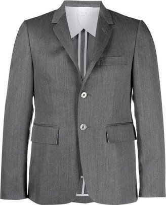 Single-Breasted Wool Blazer-BO