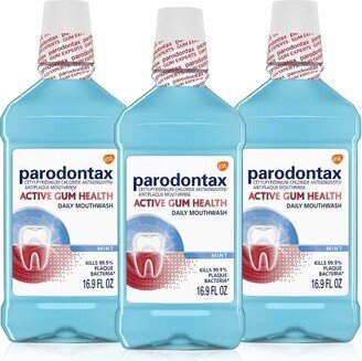 Parodontax Active Gum Health Mint Rinse Mouthwash - 16.9 fl oz/3ct