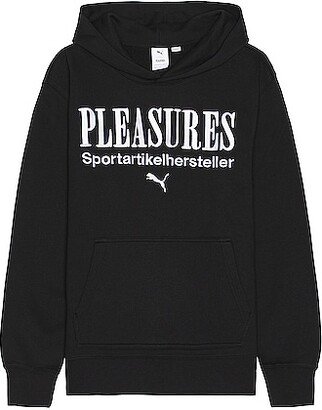 X Pleasures Graphic Hoodie in Black