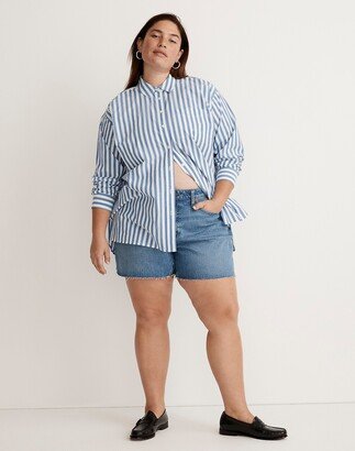 The Plus Curvy Perfect Vintage Jean Short in Swanset Wash