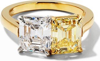 Neiman Marcus Diamonds Two-Tone VVS2 White and Yellow Diamond Ring