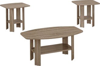 Dark Taupe Table Set - 3Pcs Set - 35.5 x 21.5 x 16.25