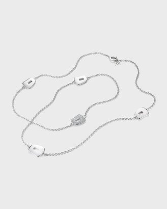 Mattioli Puzzle 18K White Gold Necklace with Diamond Station