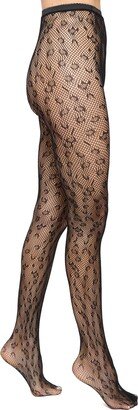 Animal Spot Fishnet Tights