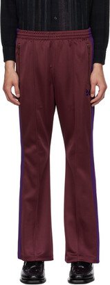 Burgundy Drawstring Track Pants