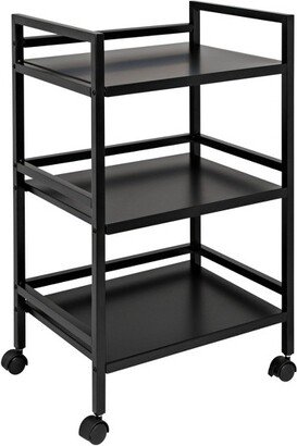 Metal Rolling Cart Black