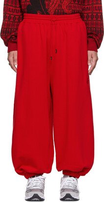 LU'U DAN Red Baggy Bontan Lounge Pants