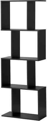 4-tier S-Shaped Bookcase - 23.5