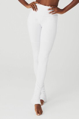 High-Waist Goddess Legging in White, Size: XS |