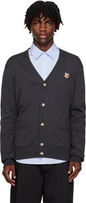 Gray Fox Head Cardigan-AA