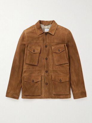 Slim-Fit Suede Field Jacket