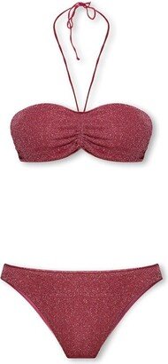 Halterneck Bikini Set-AA