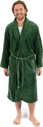 Leveret Mens Fleece Robe Green L/XL