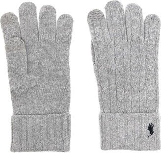 Polo Pony-embroidered gloves