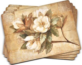 Sugar Magnolia Placemats Set of 4 - 15.7 x 11.7 Inch