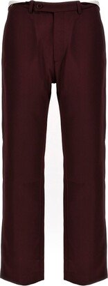 Rolled Waistband Tailored Pants