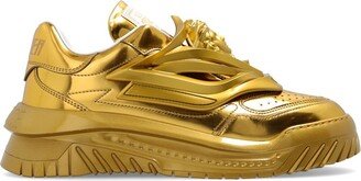 Medusa Metallic Low-Top Sneakers