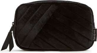 Women' Velvet Mini Belt Bag Black