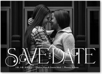 Save The Date Cards: Love The Date Save The Date, White, 5X7, Matte, Signature Smooth Cardstock, Square