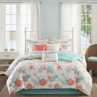 Pacific Grove 7 Piece Cotton Sateen Comforter Set