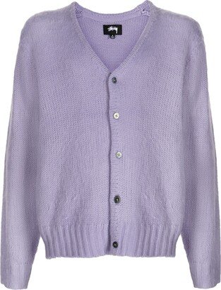 V-neck knitted cardigan-CB