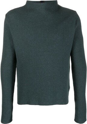 Driver-collar knitted jumper