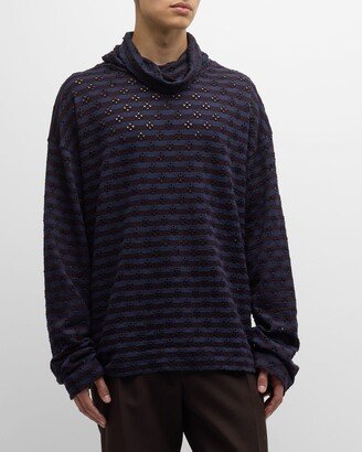 Men's Toki Striped Turtleneck