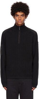 Black Stormont Quarter-Zip Sweater