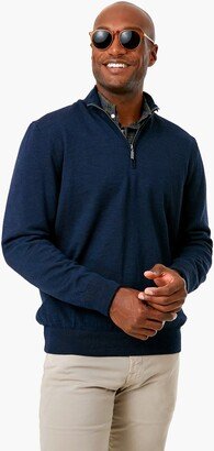 Navy Gamlan Half Zip Sweater