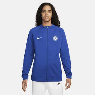 Chelsea FC Academy Pro Men's Soccer Jacket in Blue