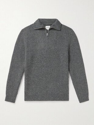 Arild Ribbed Alpaca Half-Zip Sweater